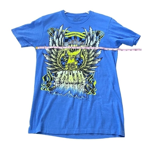 TRUTH SOUL ARMOR - SKY BLUE SHORT SLEEVE TEE - SIZE MEDIUM - B20 - Picture 5 of 6